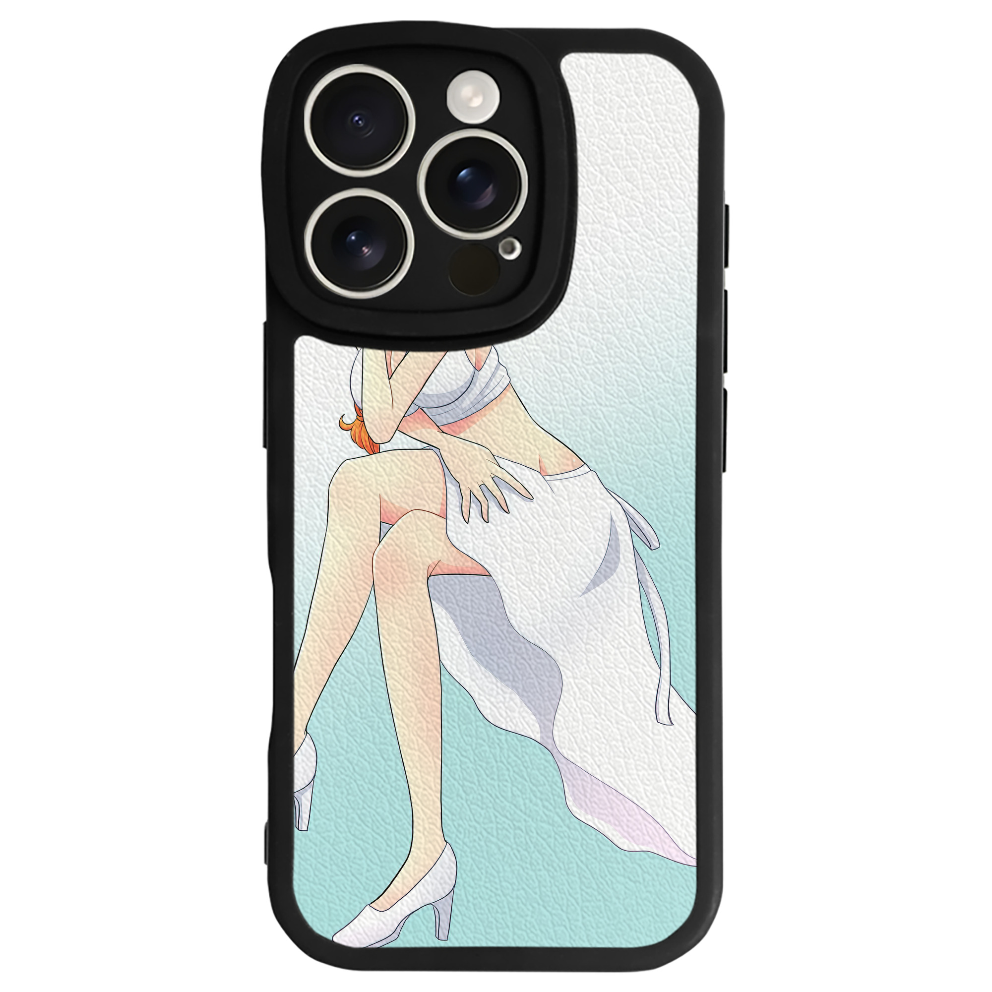 （画像用） ワンピース ONE PIECE 【iPhone 16シリーズ対応】シリコンスマホケース（レザー調） 材質：シリコン